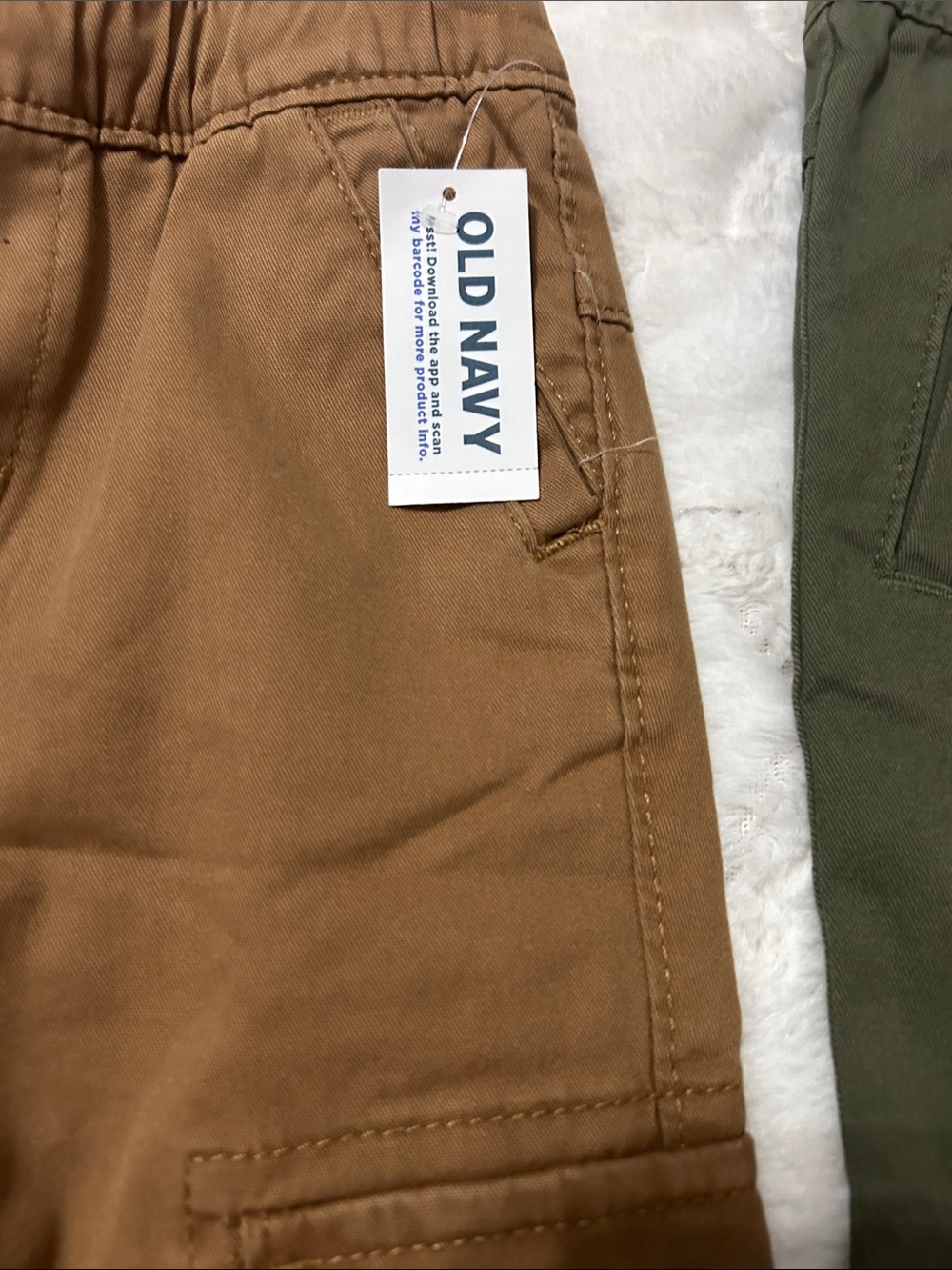Old Navy Kids Jogger Pants in Brown, Olive & Navy - Picture 5 of 6